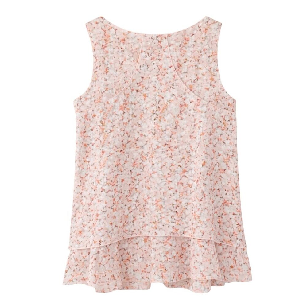 CABI Bella Sleeveless Floral Tiered Tank Top - Size XS - Picture 3 of 6